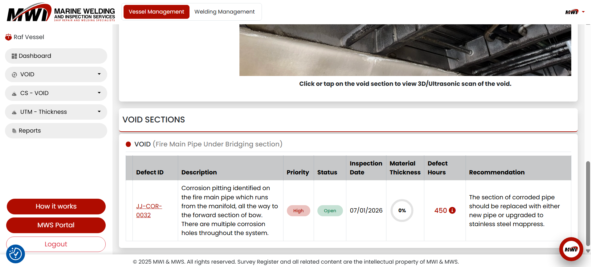 Using Inspection Data to Predict Degradation